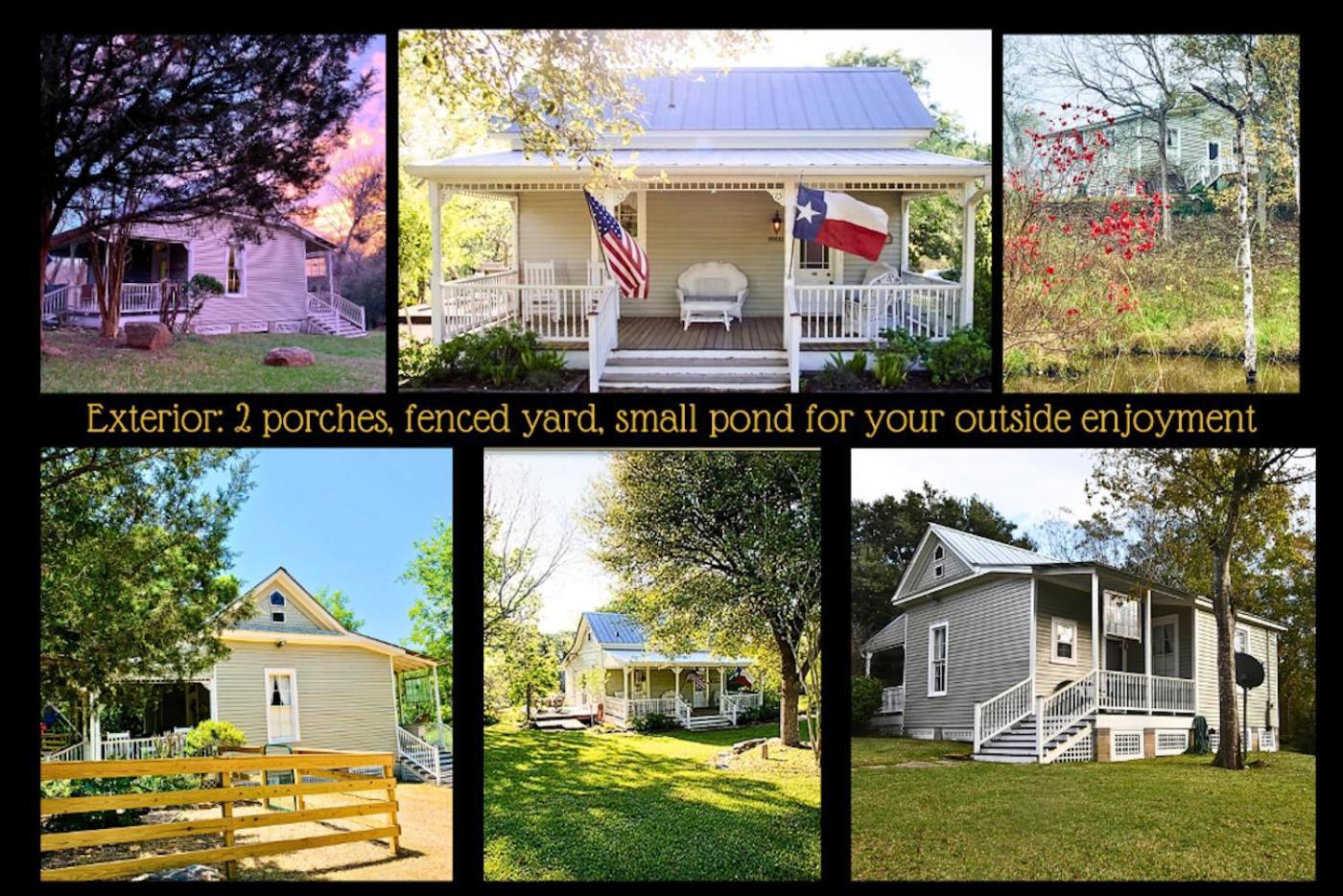 Circa 1900 - Historic - Romantic - Private - Pond - Fenced Yard - The Cottage At Chappell Hill Exterior photo